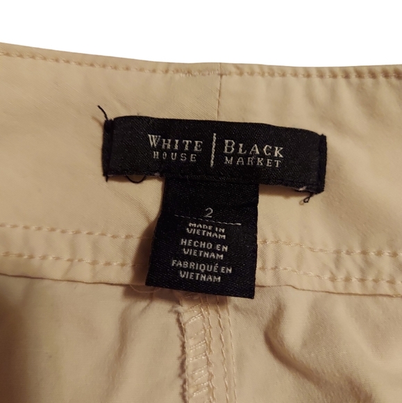 White House Black Market Convertible Ankle To Crop Cargo Pants In Color Bungalow - Picture 12 of 16